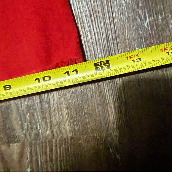 We The Free Corduroy Flare Pants Women's 29 Fall Red Frayed Hem High Rise - Picture 8 of 8